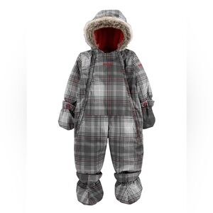 OshKosh B’gosh Baby plaid Snowsuit / 18 months